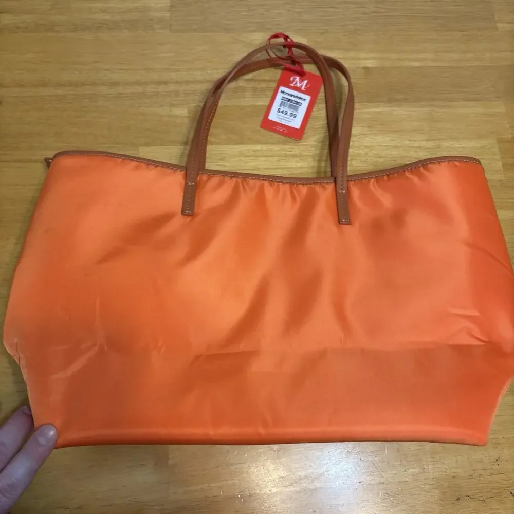 Montana West Purse Carry Tote Handbag Zip Orange‎ F5